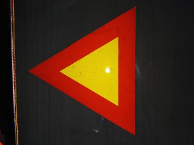 China As marcas reflexivas do sinal do quadrado redondo do triângulo personalizaram à venda