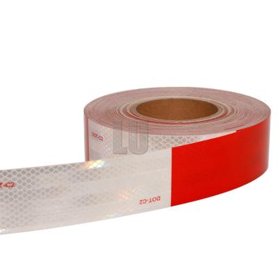 China Red Reflective Safety Warning Tape Customized Reflectance Truck Vehicle for sale