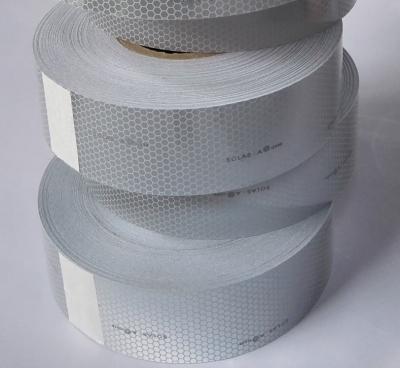 China Marine Solas Reflective Tape for Safety Marking with Excellent Weather Resistance White (Silver) for sale
