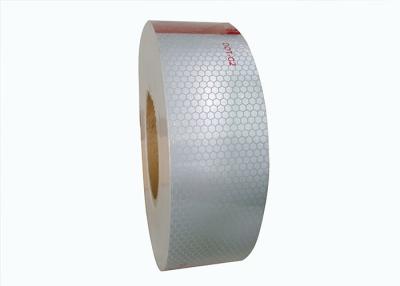 China Hi Vis Emergency Vehicle Reflective Trailer Tape Conspicuity Red White Self Adhesive for sale