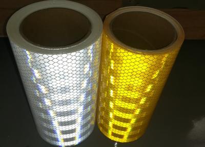 China Rolo de cobertura reflexivo prismático da alta intensidade azul amarela de Greeen, vinil reflexivo imprimível retro de Microprismatic à venda
