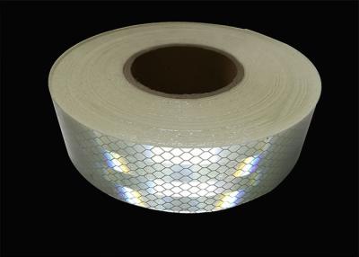 China Yellow Red White Reflective Tape Sheets , High Visibility Night Light Reflective Stickers for sale