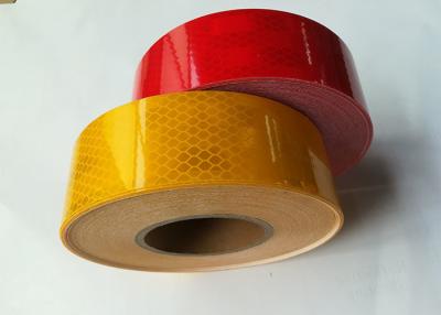 China Truck Car Reflective Conspicuity Tape , Highway Red Amber Light 2 Inch White Reflective Tape for sale