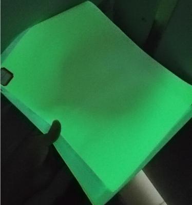 China Photoluminescent Glow In The Dark Pvc Sheet Apply In Printable Exit Sign 1.24m*45.7m / Roll for sale