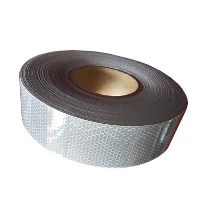 China Auto Yellow And Silver Reflective Conspicuity Tape , High Intensity Grade Honeycomb Reflective Tape for sale