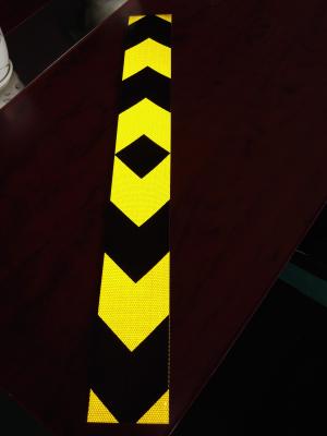China Rear Bumper 2 Inch 3 Inch Black And Yellow Reflective Tape For Cars Heavy Duty Long Vehicle for sale