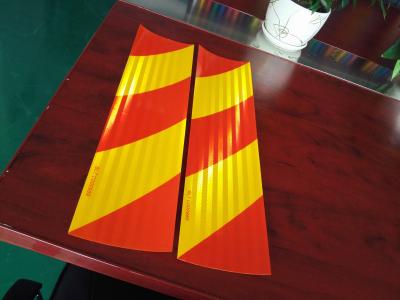 China Weather Resistant Red And Yellow Vehicle Reflective Tape Package 1 Roll/Box for sale