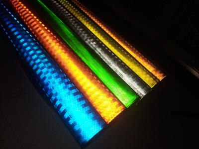 China Orange Amber Neon Yellow Reflective Prism Tape For Highway Roadway Reflective Signs for sale