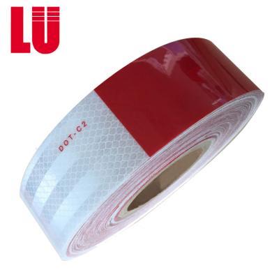China PET / PC Material Dot C2 Reflective Tape Highly Reflective Tape For Truck for sale