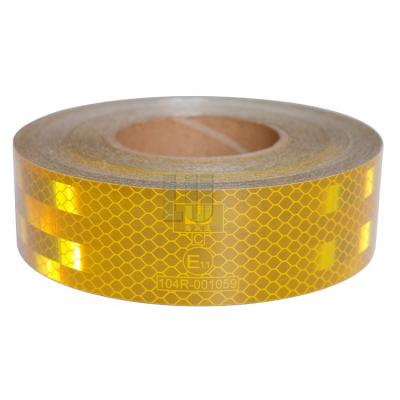China SASO 2913 Yellow 2 Inch Reflective Tape High Visibility for sale