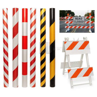 China White Orange Waterproof Warning Reflective Tape For Road Safety for sale
