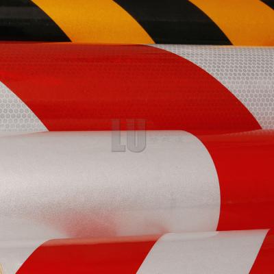 China Strong Adhesive Reflective Warning Tape For Traffic Barrier for sale