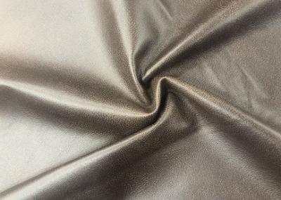 China 100 Polyester Material Dark Brown 400GSM High Grade Elegant Leather Style for sale