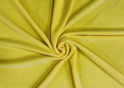 China 300GSM Soft 92% Polyester Microfiber Elastic Velvet Fabric for Toys, Accessories- Mango Yellow for sale