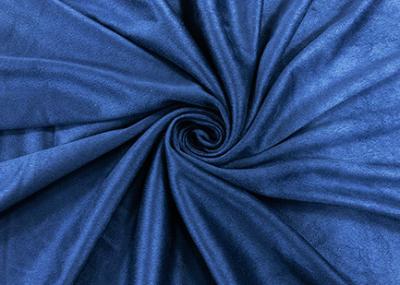 China tela de tapicería de 140GSM Microsuede para favorable al medio ambiente azul nórdico de los accesorios en venta