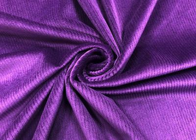 China 200GSM Stretchy Purple Corduroy Fabric for Pants Accessories 94% Polyester for sale