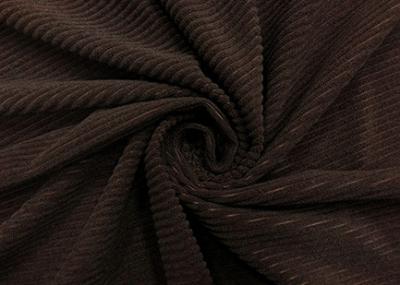 China A tela impressa do veludo de algodão elegante para a roupa descansa Brown escuro 235GSM à venda