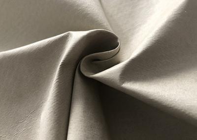 China 140GSM Microsuede Upholstery Fabric / Coated Polyester Fabric For Wallcloth Ivory for sale