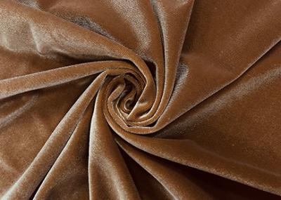 China 320GSM Micro Velvet Fabric / 92% Polyester Velvet Fabric for Home Textile Bronze for sale