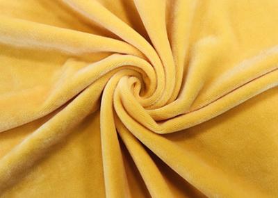 China Terciopelo amarillo oscuro de la microfibra del poliéster del material 280GSM el 92% de la tela del terciopelo en venta