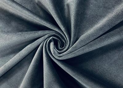 中国 家の織物の灰色のためのマイクロ ビロードの生地柔らかい100%ポリエステル240GSM 販売のため