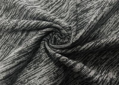 Chine tissu de tricotage de trame 92% de chaîne extensible de polyester de 180GSM pour le gris de Heather d'usage de yoga à vendre