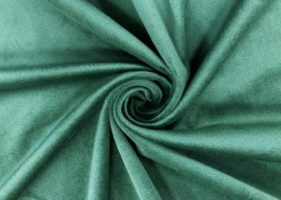 China 240GSM Soft 100% Micro Polyester Fabric / Micro Velvet Fabric For Home Textile Green for sale