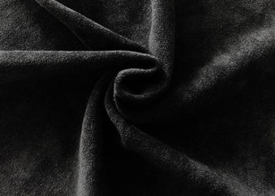 China 420GSM poliéster elástico 8 Spandex de la tela 92 para la moda del negro de la ropa en venta