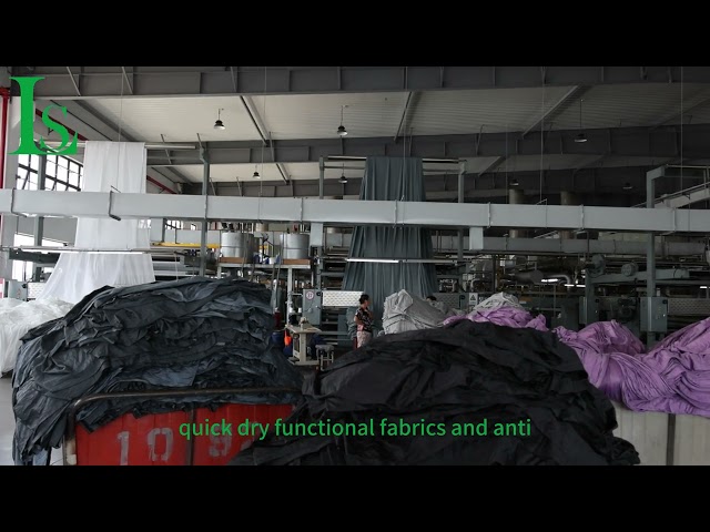 Haining Lesun Textile Technology factory display