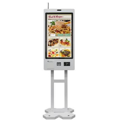 China Automatic Fast Food Touch Screen Ordering Kiosk Self Service for sale