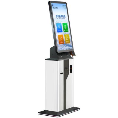 China 21.5 Inch Management Self Service Kiosk Payment Terminal With Qr Code Scanner Printer Pos for sale