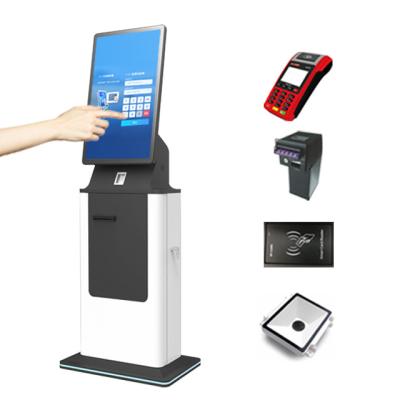 China NFC Self Payment Kiosk Self Order Machine With Printer QR Code Scanner for sale