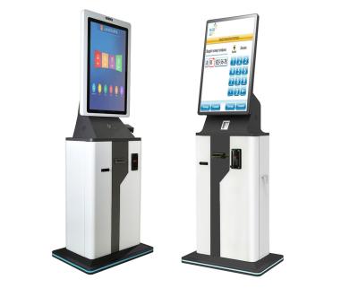 China 27 Inch Self Service Banking Kiosk QR Scanner Touch Screen Terminal for sale