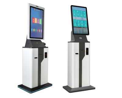 China Online Access Airport Check In Kiosk System With Card Reader And Printer for sale