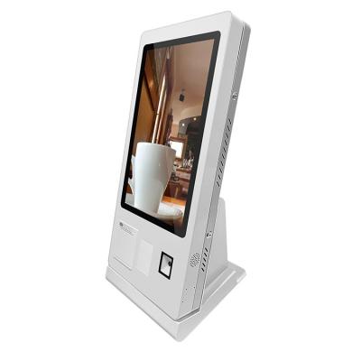 China Touch Screen Restaurant Ordering Kiosk Mcdonald Kiosk Machine With Checkout Counter for sale