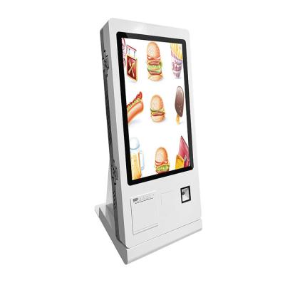 China Vrijstaande zelfbestellende kiosk gemonteerde voedselprinter QR-codescanner NFC-kaart Te koop