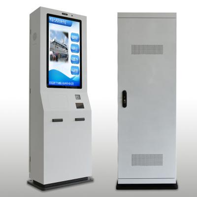 China Outdoor Smart Parking Lot Payment Machine Kiosk With Barcode Scanner And Camera en venta