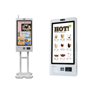Self Ordering Kiosk Self Service Ticket Printer Card Reader Payment Touch Screen Kiosk with Barcode Reader POS for Restaurant