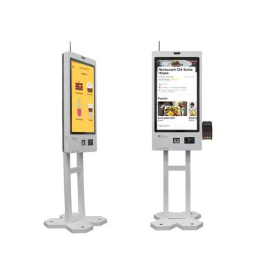 China Self Checkout Kiosk Machine For Restaurant Order With Floor Standing Installation for sale