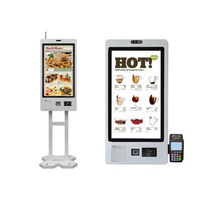 China 32 Inch Android Unmanned Counter Restaurant Self Ordering Kiosk  for KFC Mcdonald's Ordering Kiosk à venda