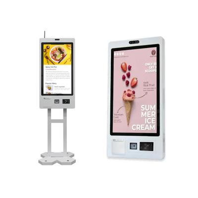China Indoor Restaurant Ordering Kiosk 1920*1080P Resolution Wall Mounted Self Payment Kiosk for sale