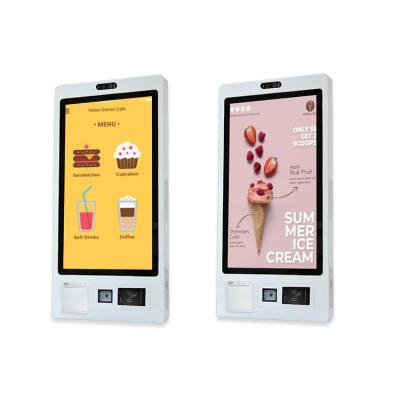 China Floor Stand or Wall Mount or Hanging Food Ordering Kiosks System Self Service Payment Kiosk for sale