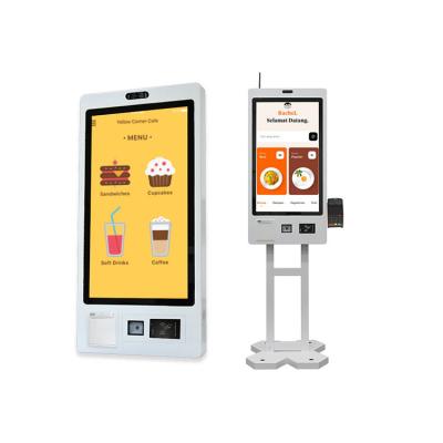 China 27 Inch Touchscreen Self Ordering Payment Kiosk Wall mounted / Standalone for Restaurant à venda