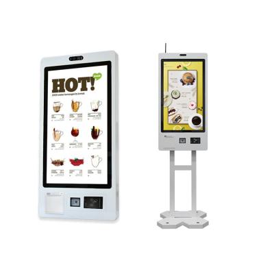 China WiFi / Bluetooth / Ethernet Restaurant Self Ordering Kiosk With LCD Touchscreen Display for sale