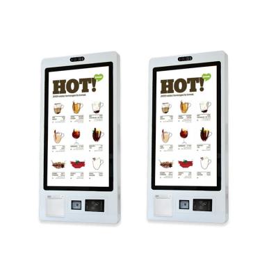 China Fast Food Restaurant Self Ordering Payment Kiosk With Thermal Printer Scanner QR Code en venta