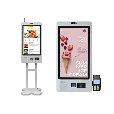 China 23Inch Automatic Self Service Ordering Kiosk , Bill Payment Kiosk With QR Scanner for sale