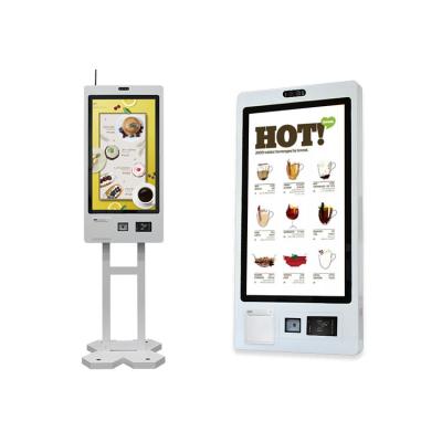 China 21.5 Inch Self Service Ordering Kiosk , Cashier Cash Acceptor Machine Payment Kiosks for sale