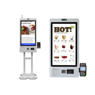 China Multi Touch Screen Kiosk  Lcd Advertising Kiosk With Printer for sale