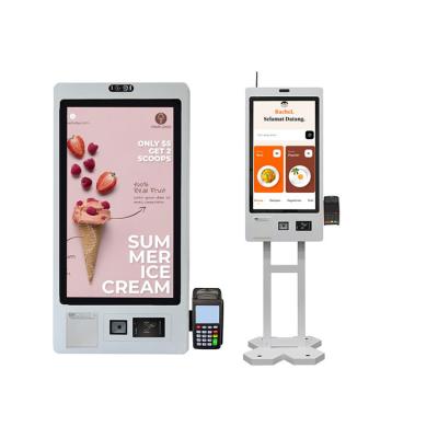 China Pos Payment Terminal Kiosk Touchscreen Cash Boutique Self Serve Ordering Kiosk for sale