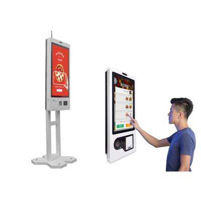China 32 Inch Self Checkout Machines Kiosk Automatic Touch Screen Self Ordering Machine for sale